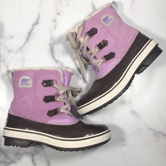 Sorel Tivoli Mid Waterproof Snow Duck Boots Lavender Women's US 5 - Picture 12 of 13